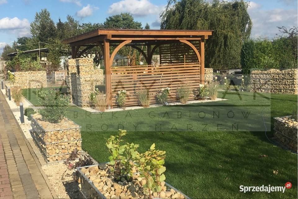 Gabion 200x180x40 pełny zestaw montażowy cynk