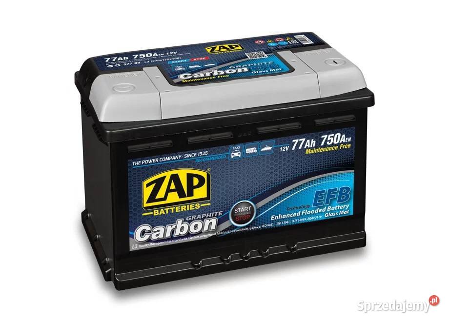 Akumulator ZAP CARBON EFB STARTSTOP 77Ah 750A Konin