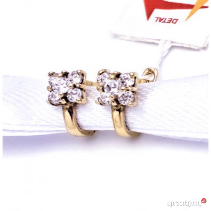 Kolczyki Złote pr585 zapięcie angielskie Z110 wielkopolskie Poznań