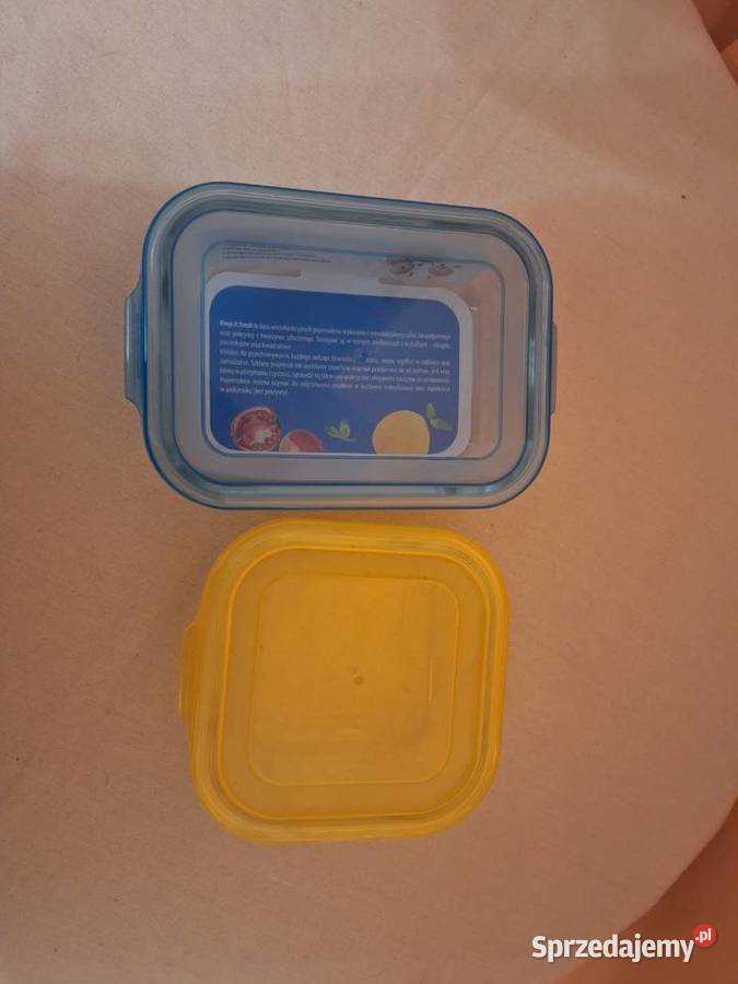 Szklane pojemniki na żywność z pokrywą