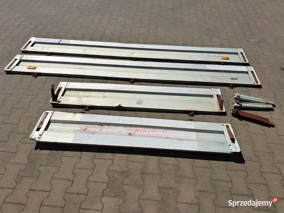 Burty aluminiowe do przyczepki towarowej kujawsko-pomorskie Piecewo