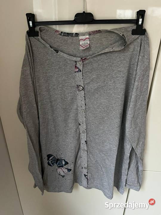 Przepiękny komplet piżamy w motylki XL La Penna Rozmiar XL pomorskie Gdańsk