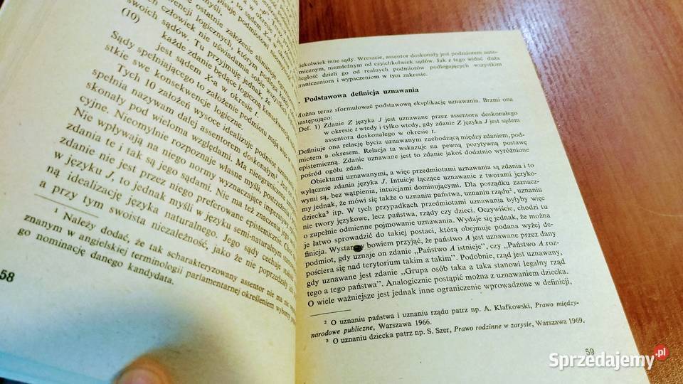 Uznawanie zdań Wojciech Patryas Gdańsk sprzedam