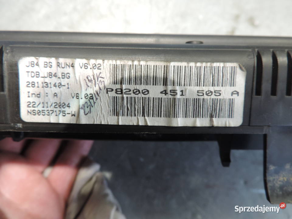 LICZNIK ZEGARY WYŚWIETLACZ RENAULT SCENIC II 19 Nowy Sącz