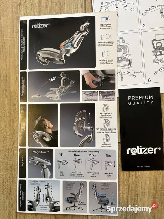 Nowy fotel ergonomiczny Rotizer GyroFit Comfort Warszawa