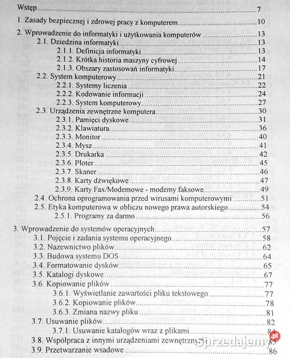 Informatyka bez tajemnic Cz 1 Z Nowakowski W Rok wydania 1995 Pozostałe Chełm sprzedam