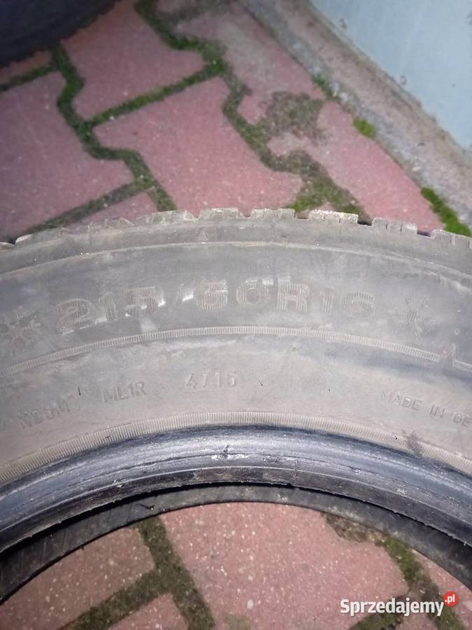 Opony zimowe dunlop 21560r16 Samochodowe mazowieckie Dąbrówka sprzedam
