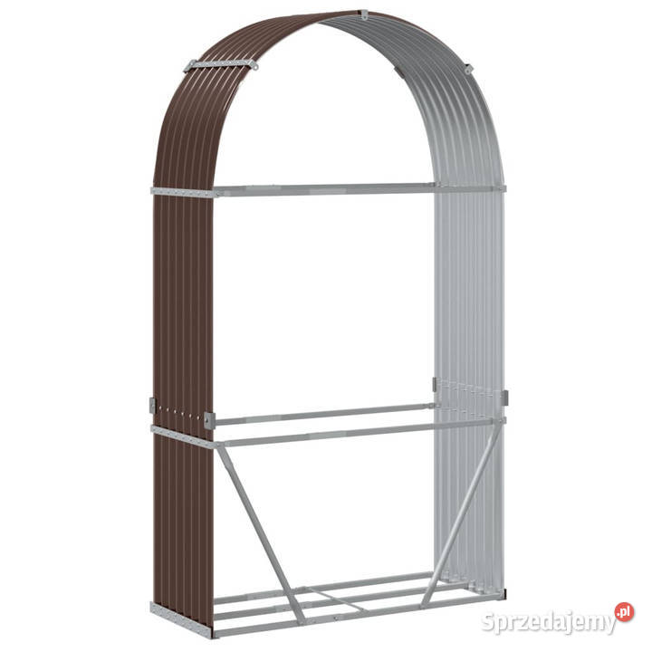 Stojak na drewno brązowy 120x45x210 stal Pozostałe Warszawa sprzedam