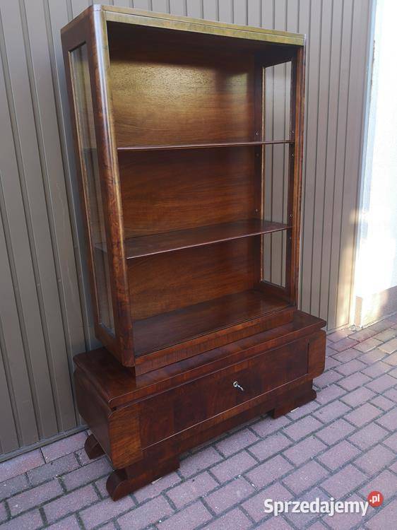 Witryna Serwantka ARTDECO Orzech Zgrabna Stara Swarzędz