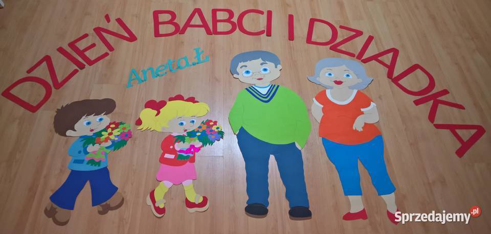 Dekoracje na Dzień Babci i Dziadka z brystolu sprzedam