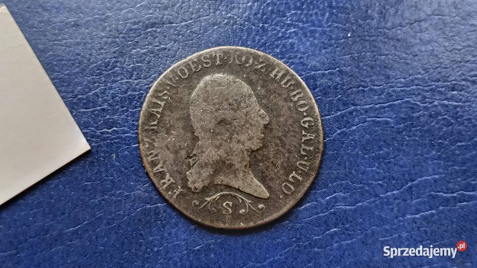 Stare monety 1 krajcar 1812 S Austria podkarpackie Lesko