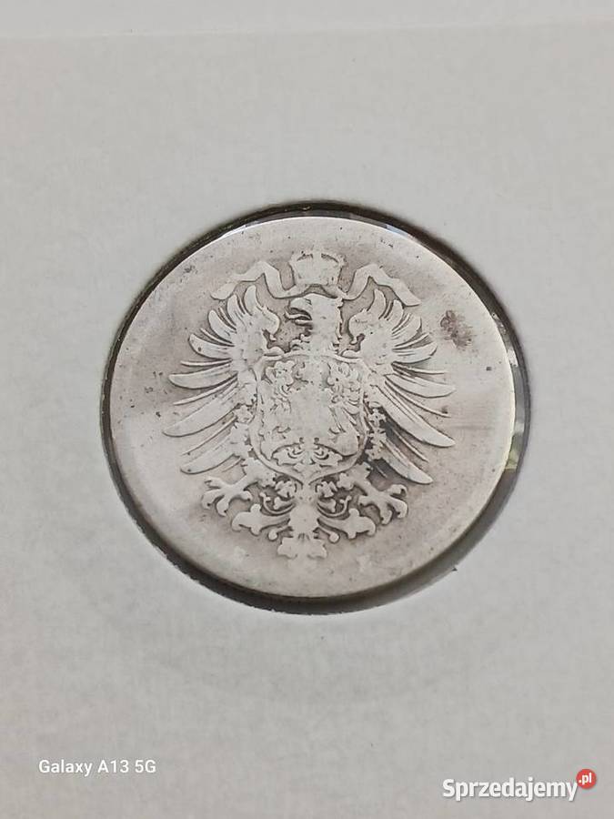 1 Marka Prusy 1875 r 4 mennica A Konin sprzedam