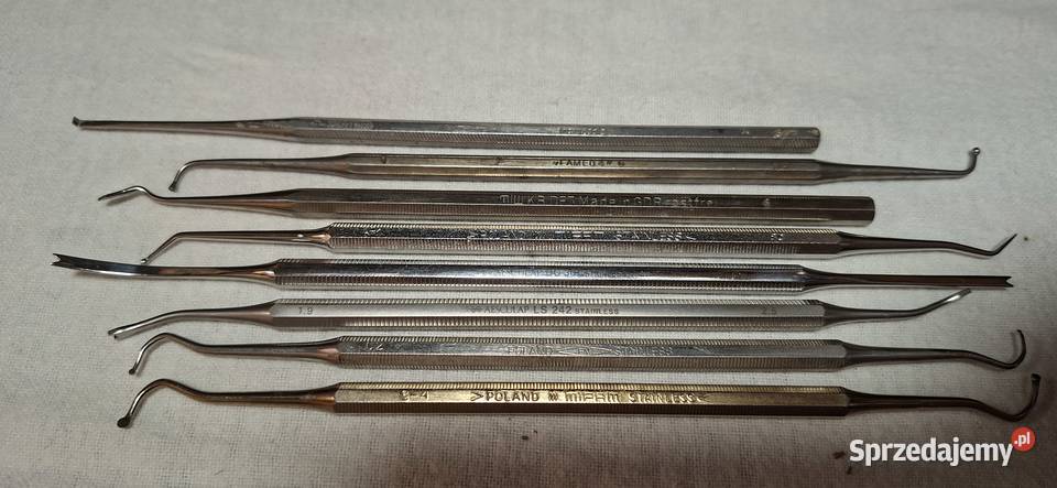 Narzędzia Stomatologiczne z 1985 roku komplet Pozostałe Zielona Góra