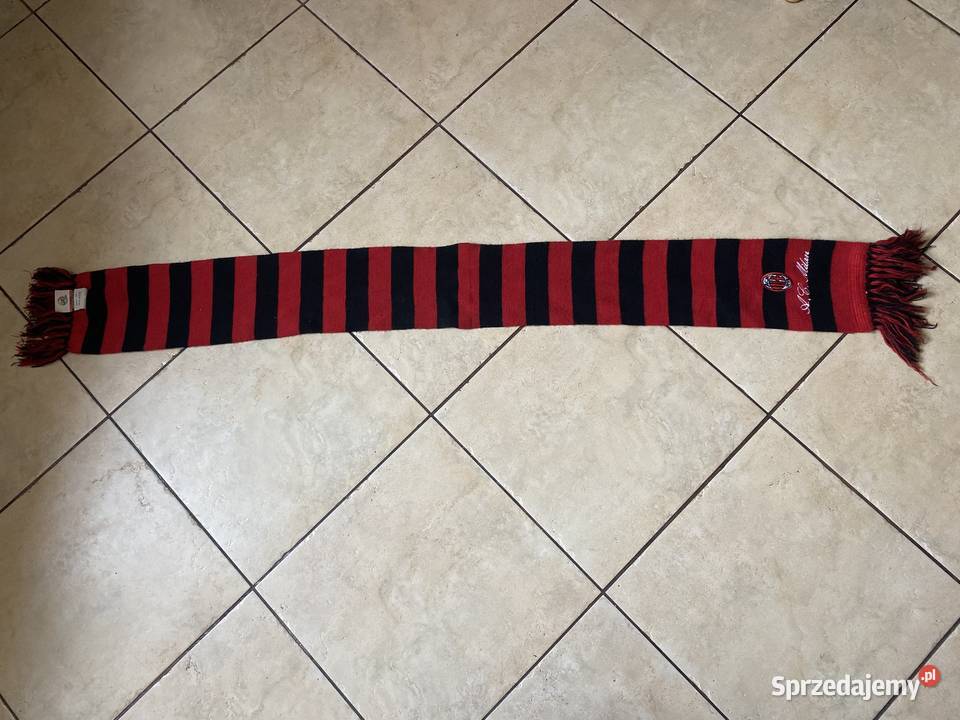 Unikatowy szal piłkarski AC MILAN OKAZJA Wrocław