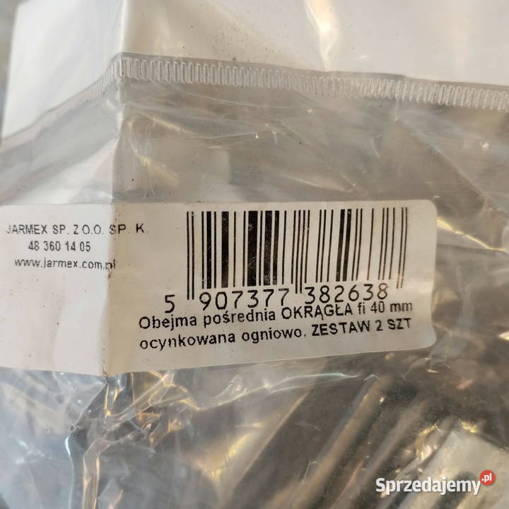 Obejma pośrednia fi 40 mm Jarmex Pawłowice