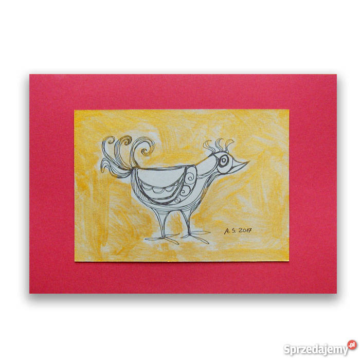 Ptaszek 2 rysunek do dekoracji domu śląskie