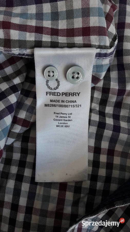 Koszula w kratkę Fred Perry opolskie Głuchołazy