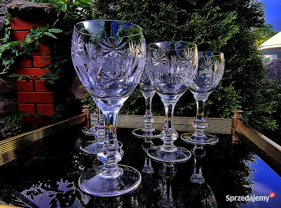 Kieliszki kryształowe do likieru