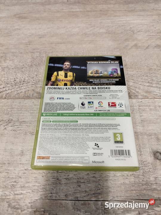 Gra FIFA 17 Xbox 360 zachodniopomorskie Szczecin sprzedam