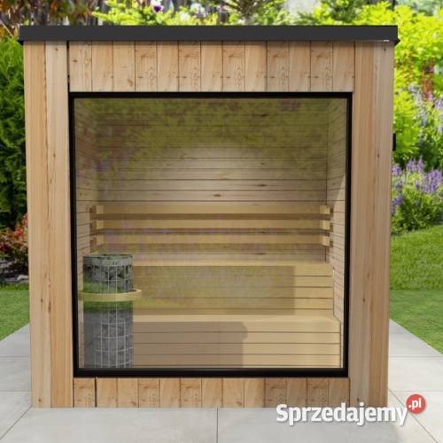 Nowoczesna sauna ogrodowa projekt wykonanie małopolskie Andrychów