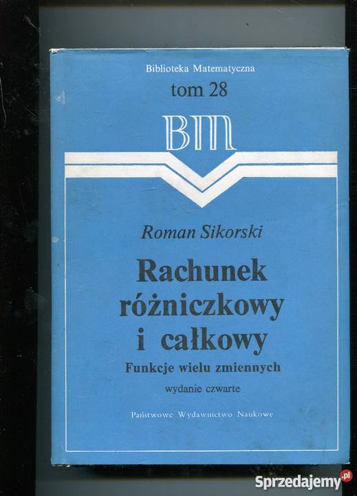 Rachunek róóżniczkowy i całkowy Funkcje wielu Pozostałe Szczecin