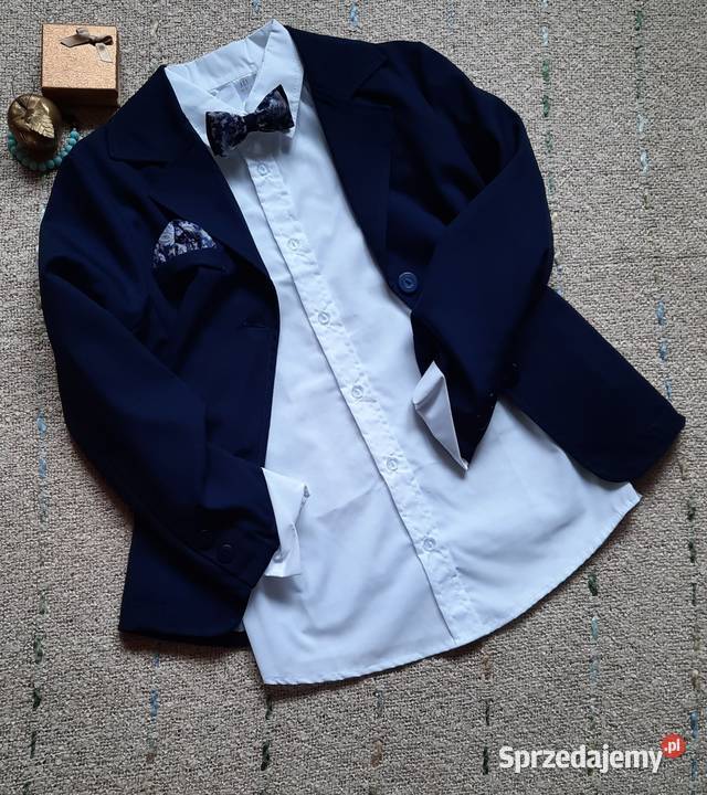 Garnitur granatowy 4czesciowy chłopca Folletti Lublin sprzedam