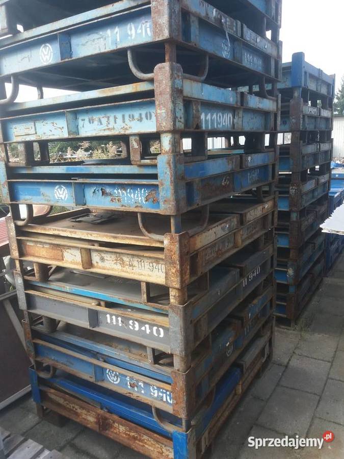 skrzynia metalowa 120x100x65 składana tara 130 Gliwice