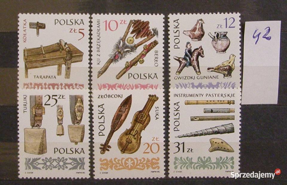 Znaczki pocztowePolskaZestaw 42 Łódź