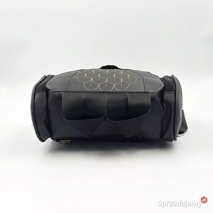 Plecak damski skórzany czarny sowa Zawiercie