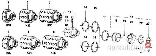 Pierścień uszczelniający K31K36 M 551720