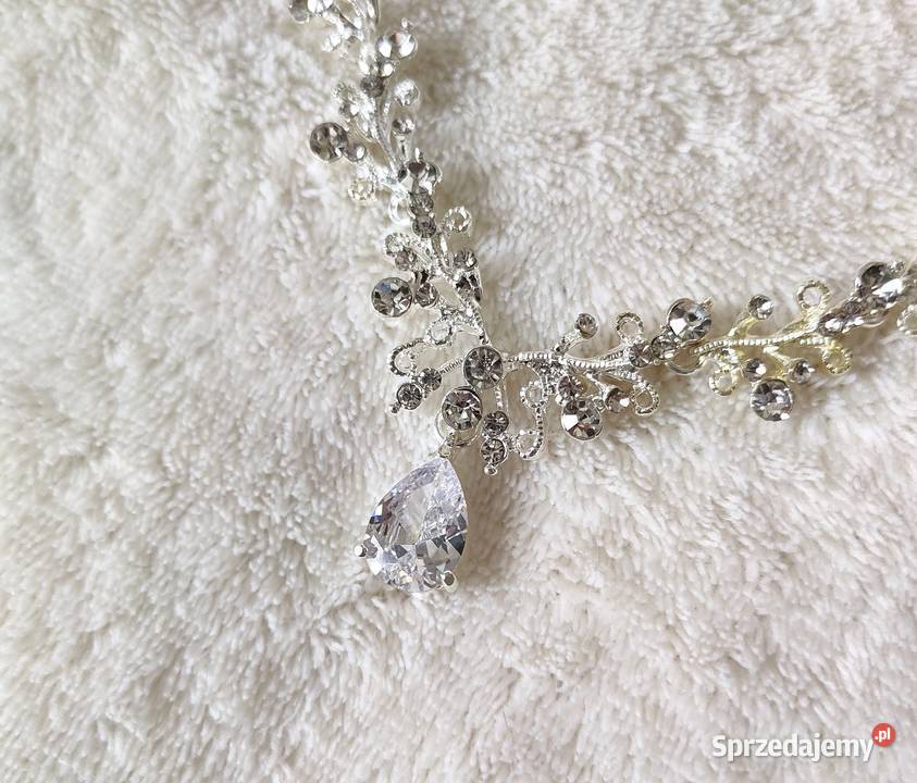 Korona tiara opaska naszyjnik kolczyki komplet zachodniopomorskie Szczecin