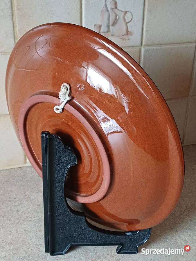 vintage duży talerz ozdobny Nowy Targ