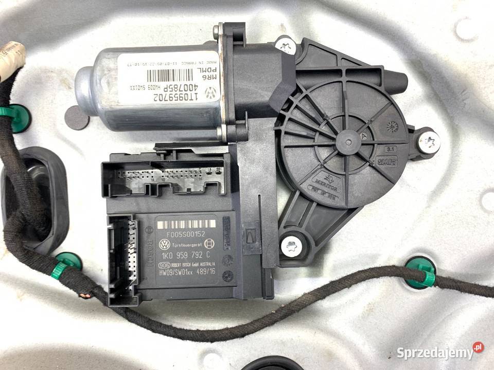 PODNOŚNIK SZYBY PRAWY PRZÓD VW TOURAN 1K0959792C sprzedam