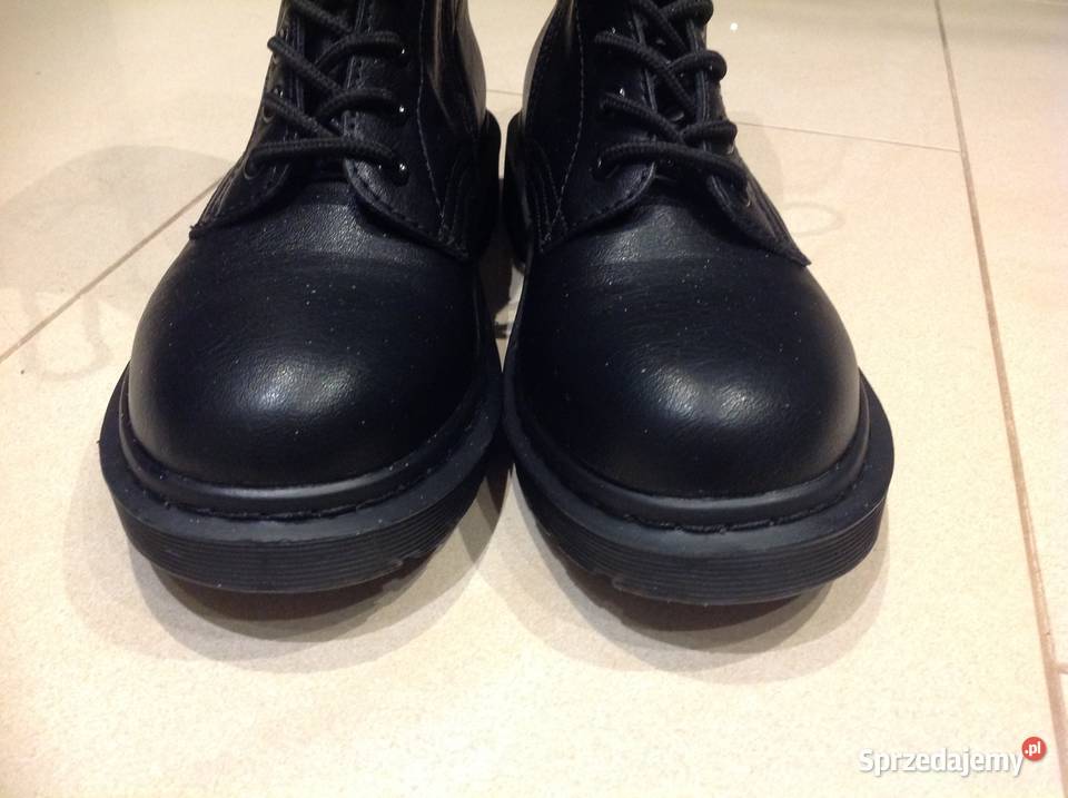 Martensy Skórzane Buty Damskie 37375 Czarne NOWE inna Kozaki lubuskie