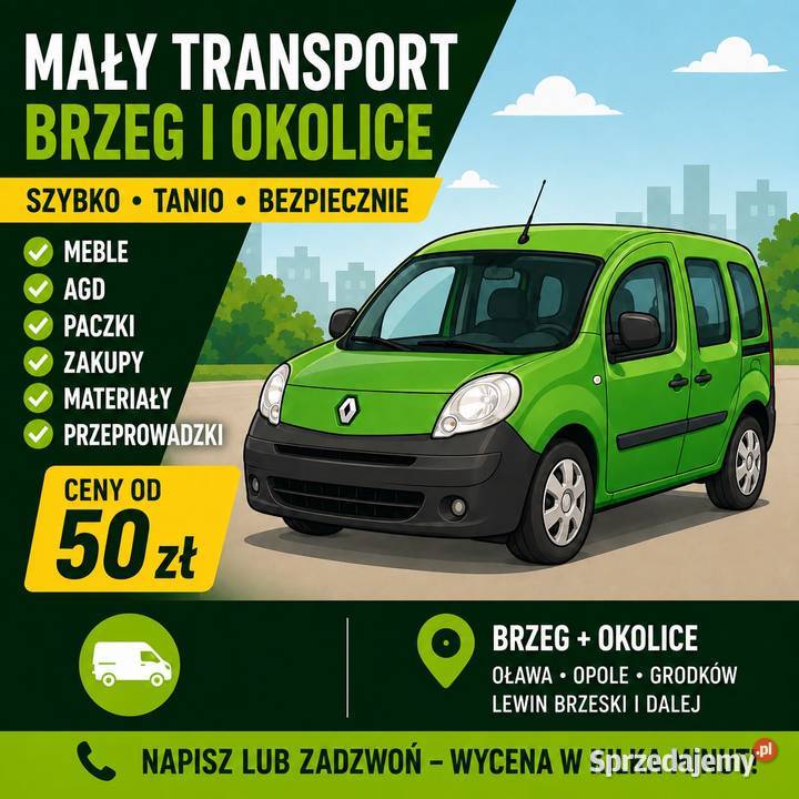 Mały transport Brzeg i