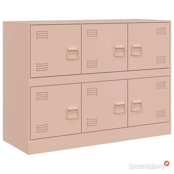 Szafka boczna różowa 99x39x73 stal WM841794 Warszawa