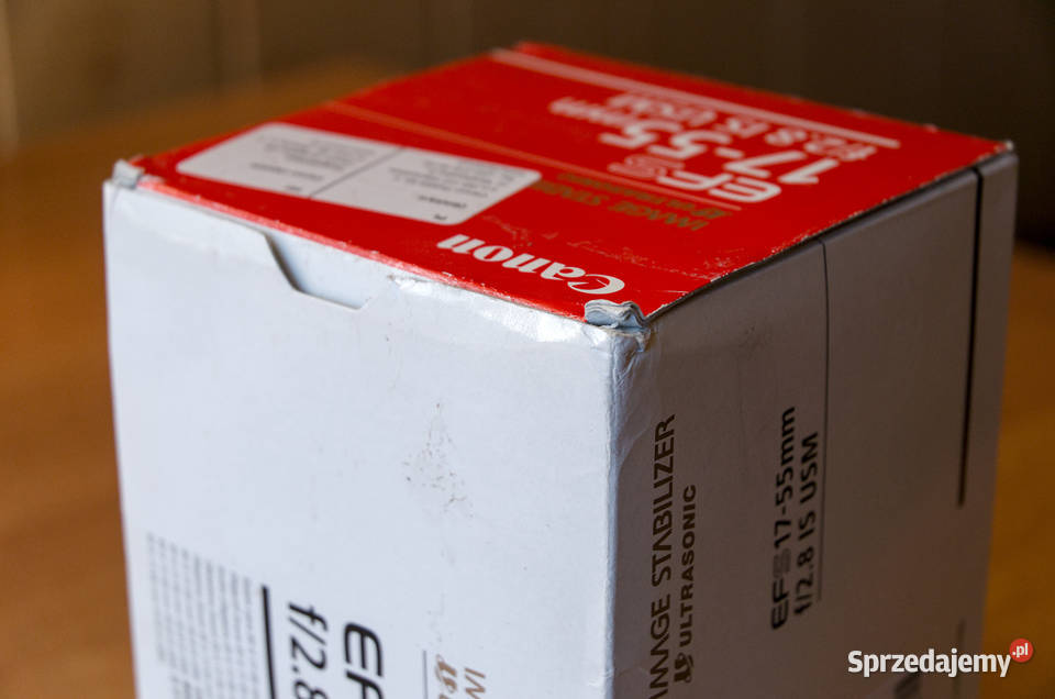 PUDEŁKO na obiektyw Canon EFS 1755mm F28 IS USM Stara Wieś sprzedam
