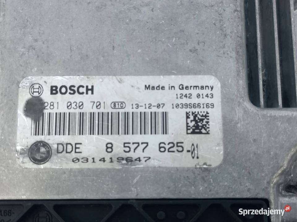 BMW 1 F20 F21 16D STEROWNIK KOMPUTER SILNIKA Przemęt