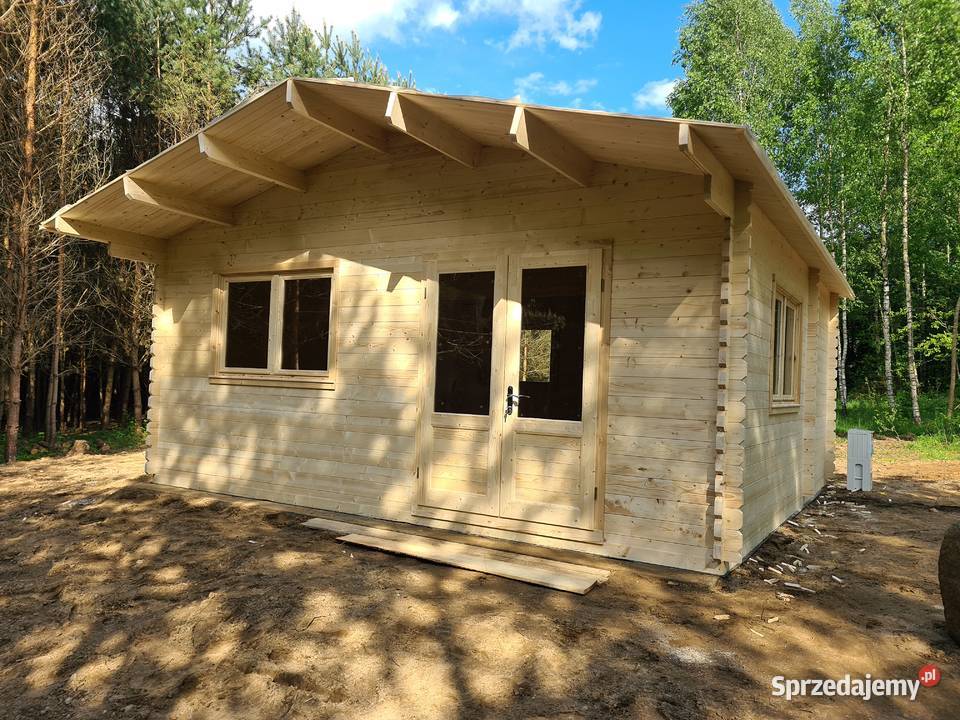 Drewniany domek letniskowy Majka 6x6 32 m Mrągowo