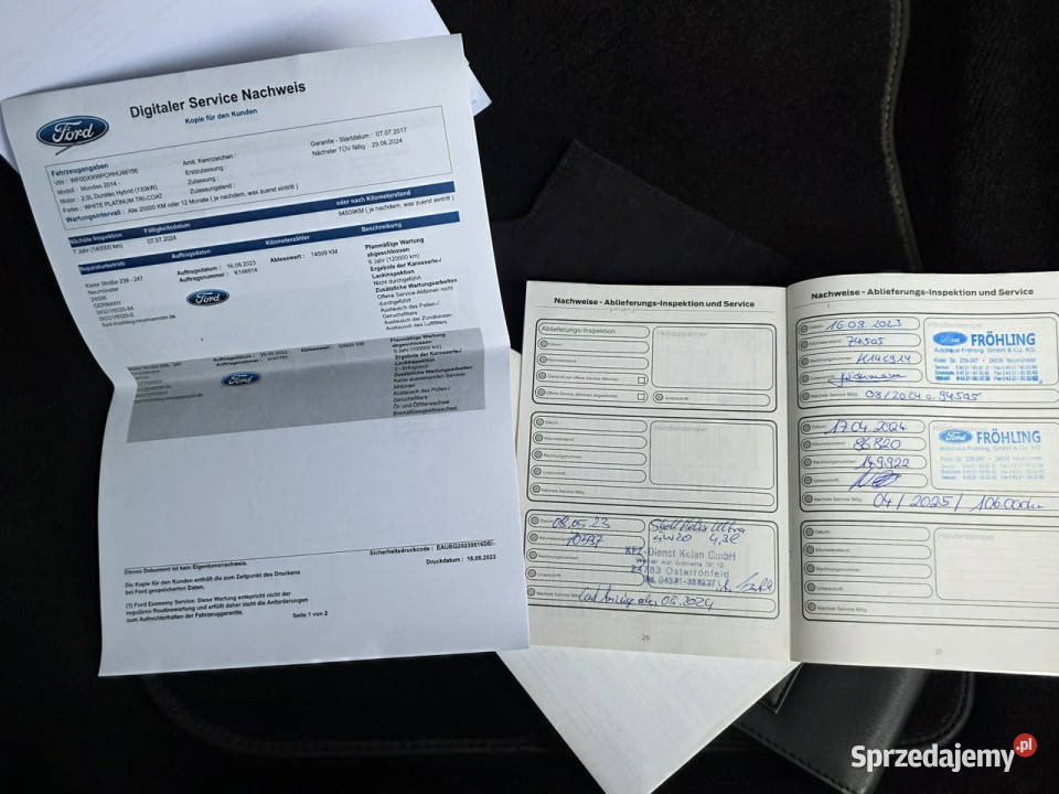 Ford Mondeo VIGNALE z niemiec lekarza regularny hybryda Czarnków