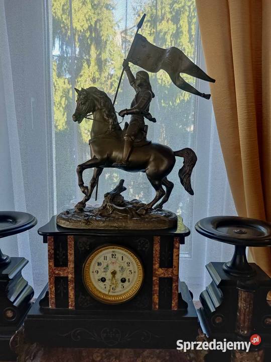 stary zegar kominowy garnitur koń Antyki Gorzów Wielkopolski sprzedam