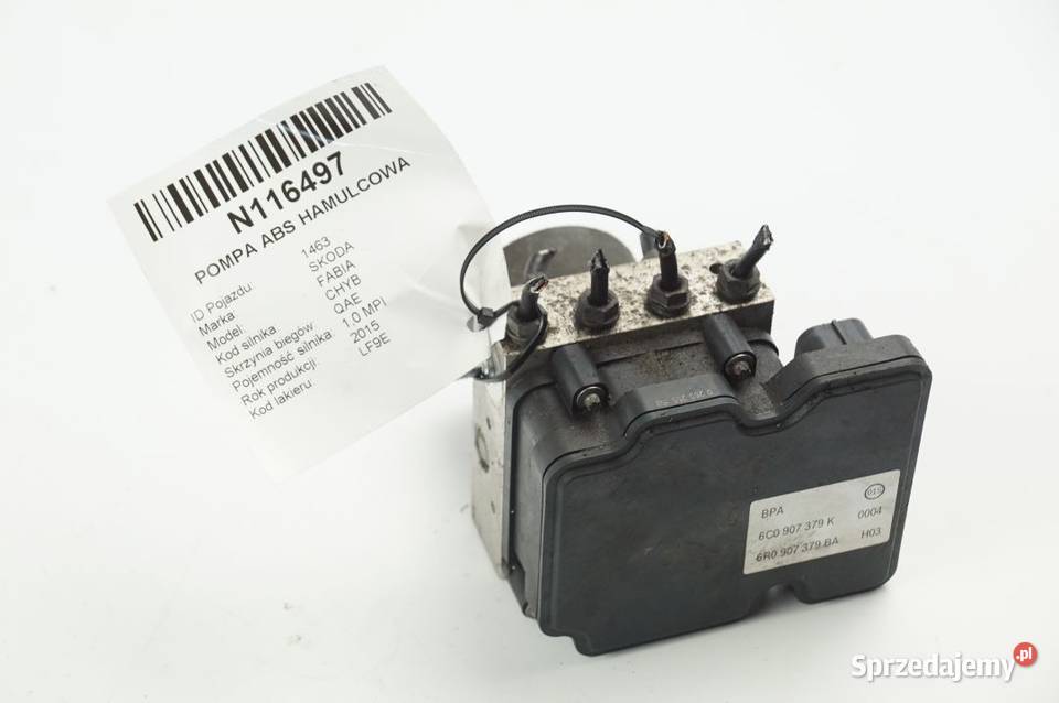 6C0907379K FABIA III POMPA ABS HAMULCOWA kujawsko-pomorskie