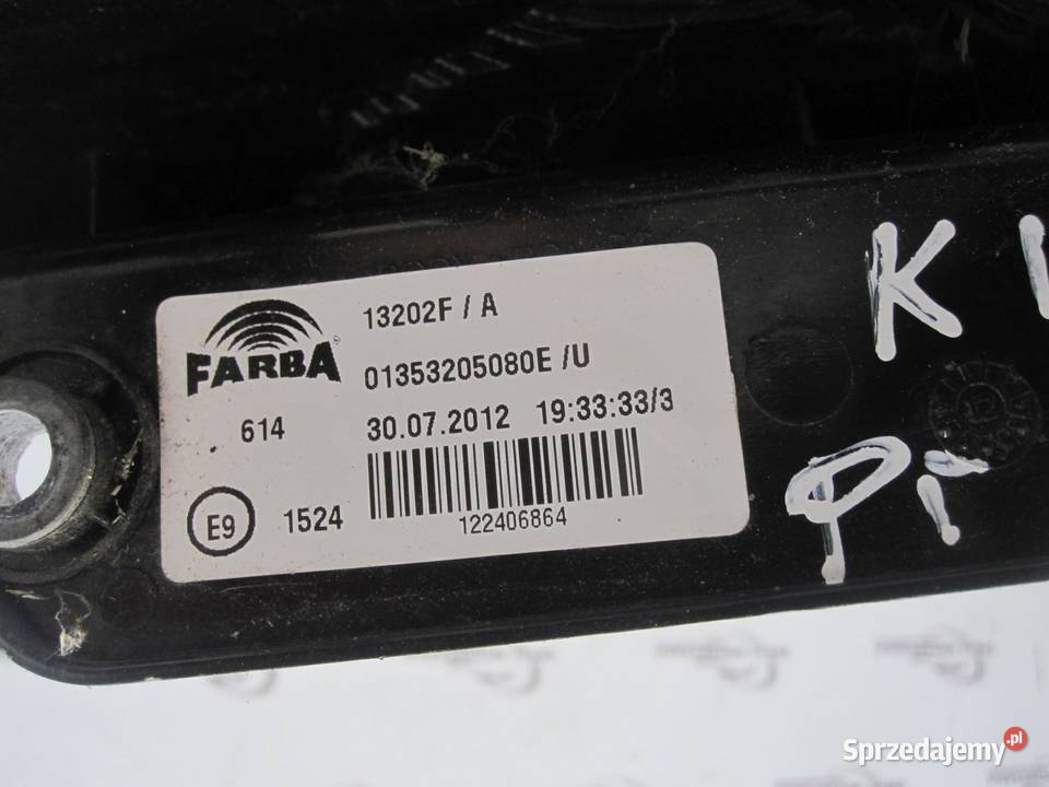 FIAT FIORINO III 12r lampa prawa tył 13202F Lampy tylne Kielce