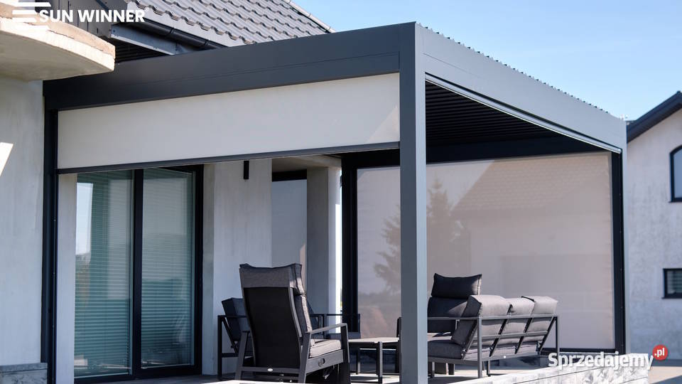 Pergola bioklimatyczna z dachem lamelowym Lublin