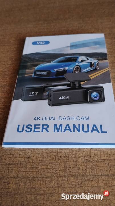 Kamera samochodowa Dash Cam 4k WiFi przód i tył Posługowo