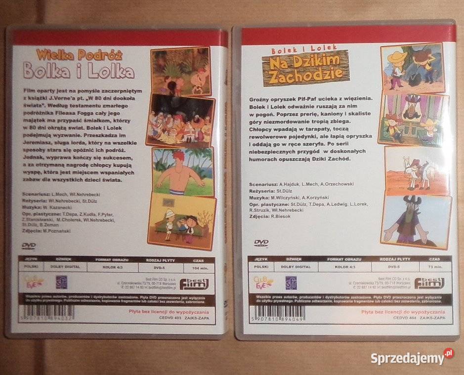 Bolek i Lolek 2 pełnometrażowe filmy DVD nowe Filmy Rzeszów