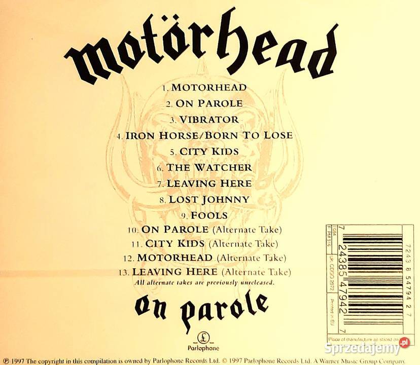 CD Nowa AlbumCD Kultowego Zespołu MOTORHEAD ON CD świętokrzyskie Kielce