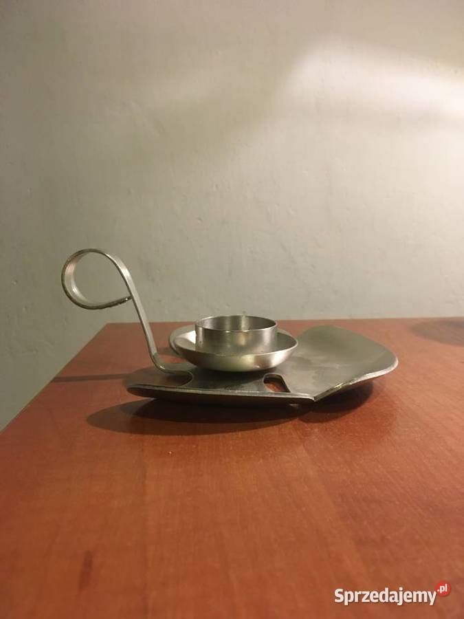 Aloe Verkin szwedzki stalowy swiecznik Pruszcz Gdański