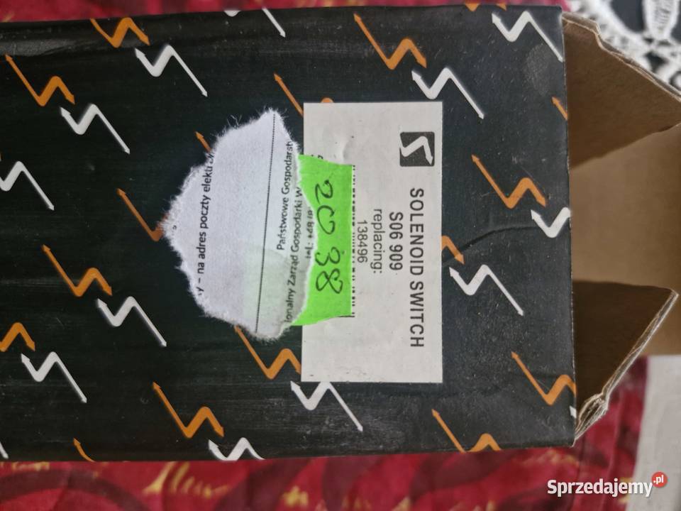 Włącznik elektromagnetyczny HCCARGO 138496 osobowe Stoczek Łukowski
