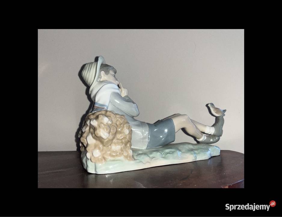 Figurka Lladro Chłopca z ptakiem Hand Made in pomorskie Gdańsk